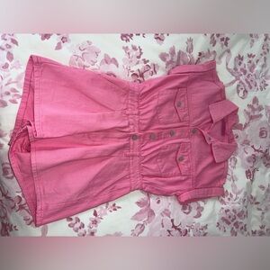 Blank NYC Pink Denim Romper